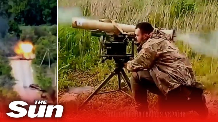 Forças ucranianas destroem coluna russa com lançador de mísseis guiados Corsar