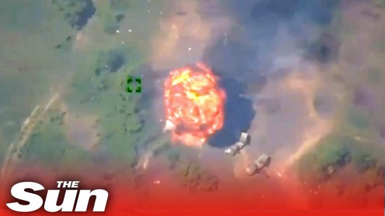 Artilharia ucraniana explode vários lançadores de foguetes russos